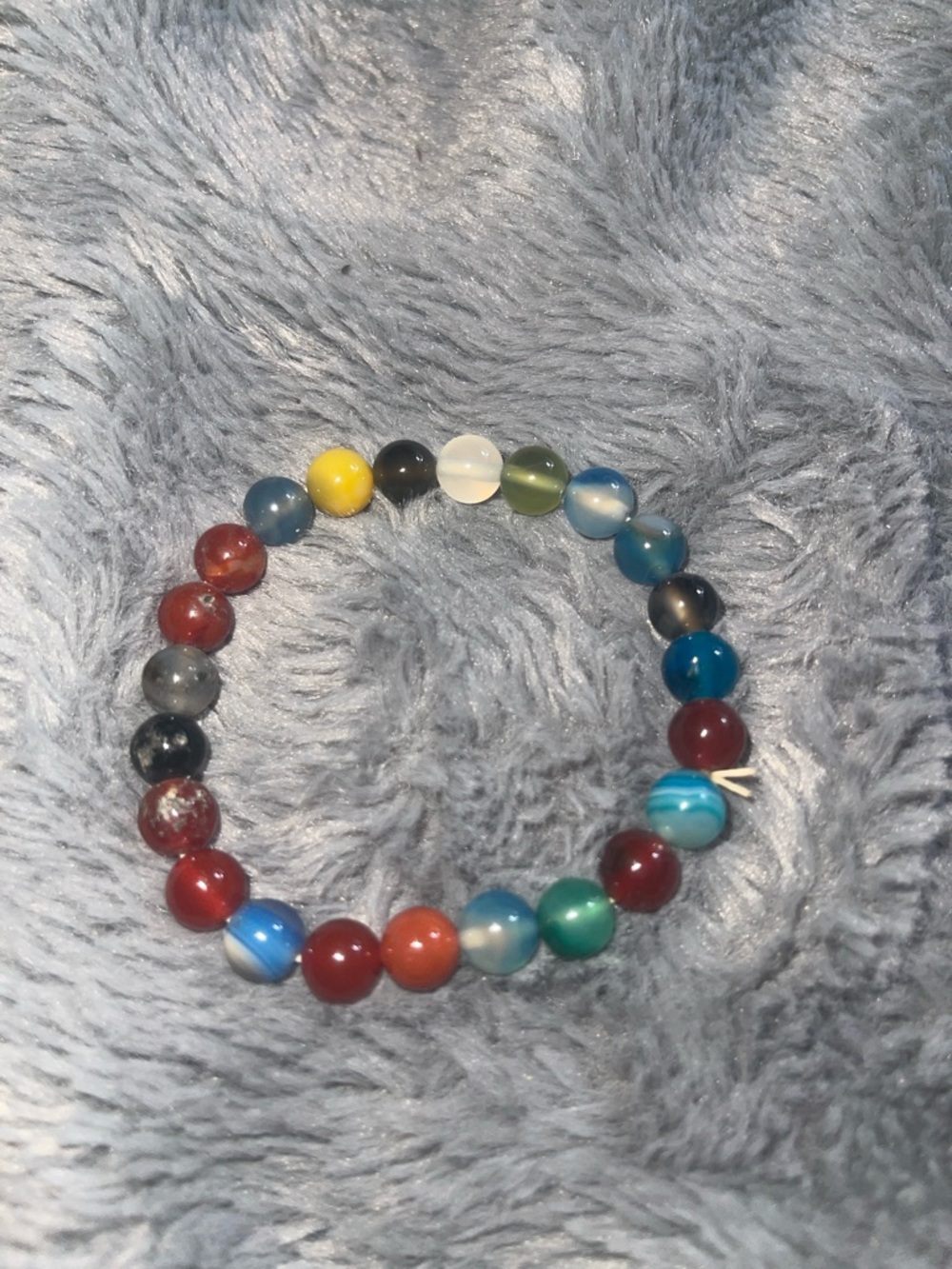 Natural stone Multicolor Beaded Stretch Bracelet